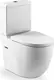 Roca Meridian Close-Coupled Toilet with Shower, Soft-Close Toilet Seat & Cover, Cistern and Fixing Set, Pergamon - Image 1