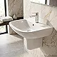 Sanipure Libra Basin with Full Pedestal 60 cm with Fixing Set, Pergamon - Image 4