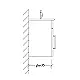 Bordium Bathroom Vanity Unit with Basin Duvo Uno UNO-50CM-503 Marble Grey 50 cm, 1 Door and 2 Open Shelves - Image 2