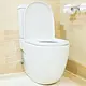 Roca Meridian Close-Coupled Toilet with Shower, Soft-Close Toilet Seat & Cover, Cistern and Fixing Set, Pergamon - Image 2