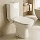 Sanipure Libra Rimless P-Trap Toilet, White, with Plastic Soft-Close Toilet Seat & Cover, Cistern with Mechanism, Internal Bidet Spray and Fixing Set - Image 4
