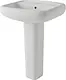 Mica Vit Mical Basin with Full Pedestal, 61 cm — Glossy White - Image 2