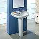 Roca Laura Basin with Full Pedestal, 52 cm — White - Image 1