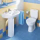 Duravit Duraplus Basin with Full Pedestal, 60 cm — White - Image 2