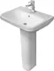 Duravit DuraStyle Basin with Full Pedestal, 60 cm — White - Image 1
