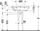 Duravit DuraStyle Basin with Full Pedestal, 60 cm — White - Image 2