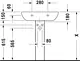 Duravit D-Code Basin with Full Pedestal, 65 cm — White - Image 2