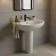 Duravit Architec Basin with Full Pedestal, 60 cm — Pergamon - Image 2