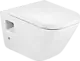 Roca The Gap Wall-Hung Toilet with Soft-Close Toilet Seat & Cover and Fixing Set, White - Image 2