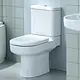 Ideal Standard Playa P-Trap Toilet Set, White, with Internal Bidet Spray, Toilet Seat & Cover, Cistern and Fixing Set - Image 1