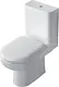 Ideal Standard Playa P-Trap Toilet Set, White, with Internal Bidet Spray, Toilet Seat & Cover, Cistern and Fixing Set - Image 2