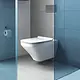 Duravit DuraStyle Wall-Hung Toilet with Bidet Spray and Toilet Seat & Cover, White - Image 5