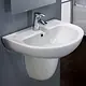 Ideal Standard Space V1440 Basin 60 cm with Half Pedestal, Pergamon - Image 1