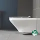 Duravit DuraStyle Wall-Hung Toilet with Bidet Spray and Soft-Close Toilet Seat & Cover - Image 6