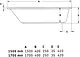 Duravit Lagoon 800041 Bathtub with Large and Small Side, 150 × 70 × 42 cm - Image 2