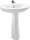 Ideal Standard Kimera G 0248 Basin 48 cm with Full Pedestal, White - Image 2
