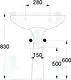 Ideal Standard Kimera G 0248 Basin 48 cm with Full Pedestal, White - Image 4