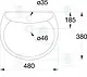 Ideal Standard Kimera G 0248 Basin 48 cm with Full Pedestal, White - Image 5