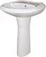 Al Amir Candivera Basin with Full Pedestal, White - Image 2