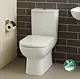 Ideal Standard New Esedra Back-to-Wall Combination S/P with Soft-Close Toilet Seat & Cover, Cistern with Mechanism, Internal Bidet Spray, and Fixing Set, White - Image 3