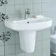 Ideal Standard Playa J5013 Basin 65 × 48 cm with Half Pedestal, White - Image 1