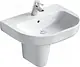 Ideal Standard Playa J5013 Basin 65 × 48 cm with Half Pedestal, White - Image 2
