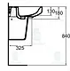 Ideal Standard Playa J5013 Basin 65 × 48 cm with Half Pedestal, White - Image 6