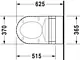 Duravit Darling New Wall-Hung Toilet with Bidet Spray, Toilet Seat & Cover, and Fixing Set - Image 3
