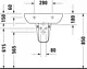Duravit D-Code Basin 60 cm with Half Pedestal, Pergamon - Image 4