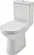 Roca Ares S/P Toilet Combination with Soft-Close Toilet Seat & Cover, Cistern with Mechanism, Internal Bidet, and Fixing Set, White - Image 1