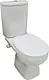 Mica Vit Noso P-Trap Toilet with Shower and Toilet Seat & Cover, White - Image 2