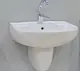Mica Vit Nosu Basin 55-60 cm with Wall-Hung Pedestal, Pergamon - Image 1
