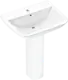 Hansgrohe Greek Tide Q Basin with Full Pedestal, 60 cm, White, with Fixing Set - Image 1