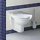 Ideal Standard San Remo Wall-Hung Toilet with Internal Bidet Spray, Handle and Toilet Seat & Cover, White - Image 1