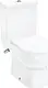 Hansgrohe Glade Lake S S/P Combination Toilet with Toilet Seat & Cover, Cistern with Mechanism, Internal Bidet Spray and Fixing Set, White - Image 1