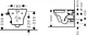 Hansgrohe Glade Lake S S/P Combination Toilet with Toilet Seat & Cover, Cistern with Mechanism, Internal Bidet Spray and Fixing Set, White - Image 2