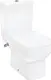 Hansgrohe Greek Tide Q S/P Combination Toilet with Soft-Close Toilet Seat & Cover, Cistern with Mechanism, Internal Bidet Spray and Fixing Set, White - Image 1