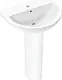 Hansgrohe Glade Lake S Basin with Full Pedestal 55 cm, White, with Fixing Set - Image 1