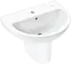 Hansgrohe Glade Lake S Basin with Wall-Hung Column 45 cm, White, with Fixing Set - Image 1