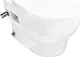 Hansgrohe Glade Lake S Wall-Hung Toilet with Toilet Seat & Cover, Internal Bidet Spray and Fixing Bolts, White - Image 1