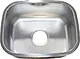 Core Egy K 530 Kitchen Sink 53 × 43 cm (Internal 38 × 47.5) Depth 20 cm Thickness 1 mm with 3 inch Drain Hole - Image 1