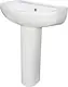 Mica Vit Noso Basin 55 × 44 cm with Full Pedestal and Fixing Set - Image 1