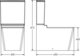 كومبنيشن ملاصق للحائط ساني بيور كيبلر برجامون بالشطاف الداخلي هايدروجيت والسيديلي ذاتي الغلق والخزان بالماكينة وطقم التثبيت - صورة 7