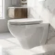 مرحاض معلق ليسيكو سيزر ابيض بالسيديلي ذاتي الغلق والشطاف الداخلي - صورة 2