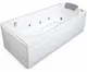 Duravit Dallas Jacuzzi 190 × 90 cm, 2 Motors (8 Water Jets & 16 Air Jets), Chrome Waste, Pillow, Panels & Frame - Image 1