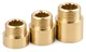 Lugano M EN3B Brass Extension Coupling Set, 3 Pieces, ½ × ½ inch, Various Lengths - Image 1