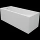 Sanipure Trevi 0010001 One-Piece Bathtub with Side Panel 170 × 70 cm — Walnut Mottled (00100013101) - Image 2