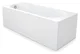 Serena Bathtub 170 × 75 cm with Front Panel, White - Image 9