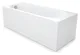 Serena Bathtub 170 × 75 cm with Front Panel, White - Image 10