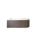 Claro One-Piece Bathtub 170 × 75 cm with Left Side Panel, White - Image 3